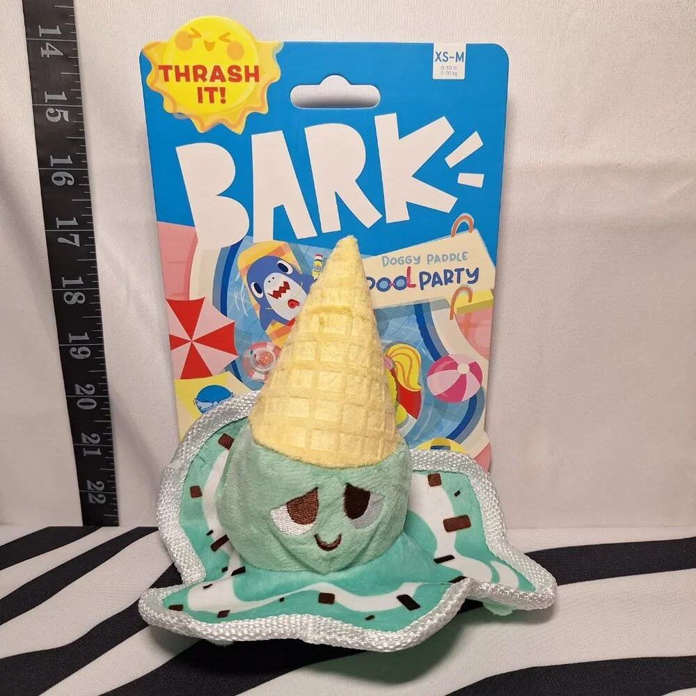 NWT Bark Melty Minty Monty Dog Toy XS-M & Melted Melanie Dog Toy M -2 pack